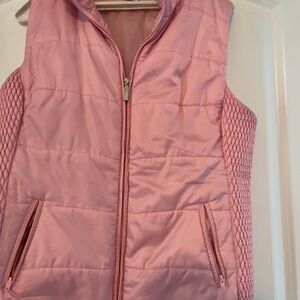 Liz Claiborne Light Pink Quilted Vest